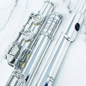 432) 即決価格 総銀製 ミヤザワ フルート Miyazawa Flute MZ-5頭部管 wien stage III 胴部管・足部管