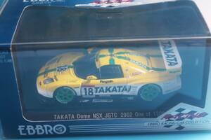 エブロ 1/43 TAKATA JGTC2002 タカタ 童夢 NSX 品番43331