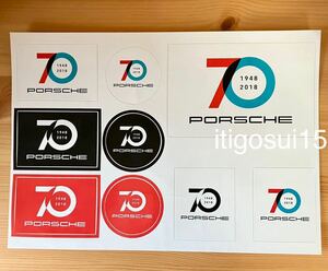 ★【未使用】ポルシェ PORSCHE★70周年記念 ステッカー シール 70th★ノベルティ★非売品