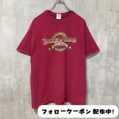 古着 used　GILDAN　ギルダン　BUCKET of BLOOD　半袖プリントTシャツ　バックプリント　赤　レトロ　