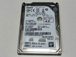 【使用時間29769時間】HGST 1TB(1000GB) HDD HTS541010A9E680 2.5インチ 9.5mm厚 CrystalDiskInfo正常判定【K1PK】