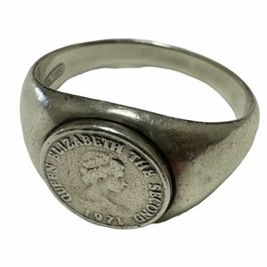 エリザベス2世 シルバーリング 指輪 sterling silver メンズ 20号