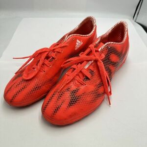 L110-ST14-831 adidas アディダス F10 フットサルシューズ 27.5cm オレンジカラー メンズ スポーツ用品 ①