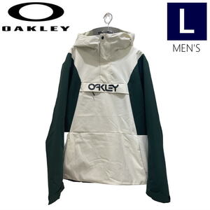 ● OAKLEY TNP TBT INSULATED ANORAK JKT ARCTIC WHITE HUNTER GREEN Lサイズ メンズ スノーボード スキー ジャケット 23-24 日本正規品