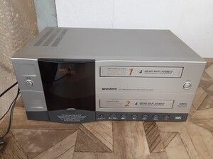 Y 家16★通電確認済★Shintom Hi-Fi STEREO DOUBLE DECK VIDEO CASSETTE RECORDER DDV8000 ビデオデッキ 部品取り ジャンク 現状