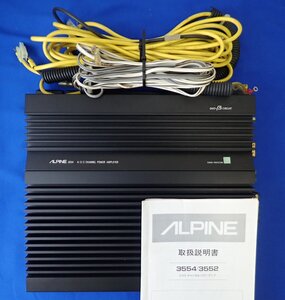 ◎ ALPINE アルパイン 3554 アンプ パワーアンプ カーアンプ 名機 取扱説明書付属 現状渡し