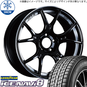 215/55R17 スタッドレスタイヤホイールセット C28 セレナ etc (GOODYEAR ICENAVI8 & SSR GTX02 5穴 114.3)