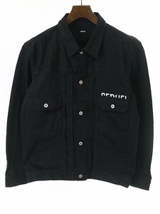 SEQUEL シークエル 22SS BLACK DENIM JACKET デニムジャケット ブラック L ITHJ201EQTTS