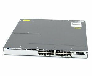 Cisco Catalyst WS-C3750X-24T-S V03 24ポート1000BASE-T IPBASEライセンス C3750E-UNIVERSALK9-M Ver.12.2(58)SE2 設定初期化済