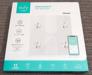 YI ア9-198 Anker Eufy Smart Scale C1 体重・体組成計 ホワイト アプリ対応/Fitbit連携 開封品