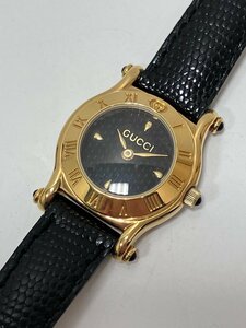 【M46426】GUCCI グッチ 6500P 腕時計 ブラック レディース 箱保証カード付 現状不動品