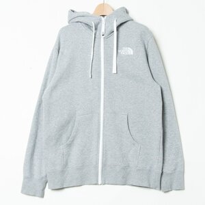 【1円スタート】THE NORTH FACE ノースフェイス NT11930 裏起毛スウェットフルジップパーカー フーディー カジュアル ベーシック 秋冬 灰 M