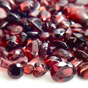 1円〜!!小粒大量!!（天然ガーネットおまとめ460ct）f 約92g ルース 裸石 宝石 ジュエリー jewelry garnet 柘榴石 w2ま130