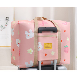 ☆ ウサギ×ピンク ☆ キャリーオンバッグ ボストンバッグ 撥水 トラベル yxlbag5162 キャリーオンバッグ 折り畳み