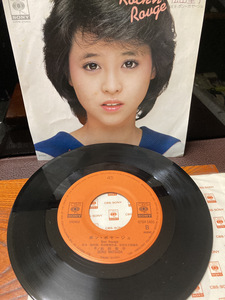 【Rockin Rouge 松田聖子】ボンボヤージ　CBS SONY 1984年　カネボウ　シングルレコード【23/03 TY-1A3】