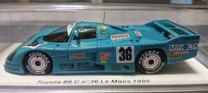 1/43 トヨタトムス86C 1986LM