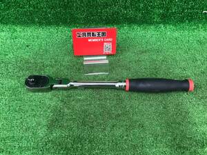 【中古品】スナップオン Snap-on ラチェットハンドル グリップ付きロングハンドル 差込み角:9.5mm 3/8" FHX80 / ITCU7Z0JM460