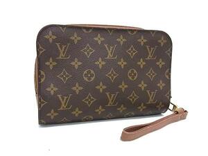 1円 LOUIS VUITTON ルイヴィトン M51790 モノグラム オルセー クラッチバッグ セカンドバッグ ブラウン系 FB6484