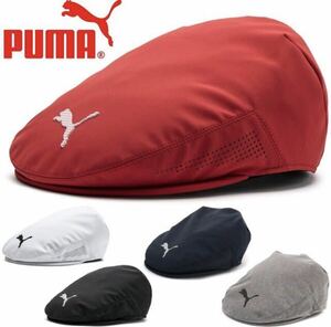 【プーマ ゴルフ／PUMA GOLF】ツアードライバーキャップ ハンチング帽M/L・ブラック（未使用品）