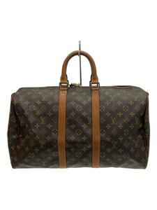 LOUIS VUITTON◆キーポル50_モノグラム・キャンバス_BRW/PVC/BRW