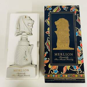  MERLION Franceville　白　マーライオン　フランスヴィル　フレンチ　ブランデー　700ml　40度　1257g　未開栓　【S-078】