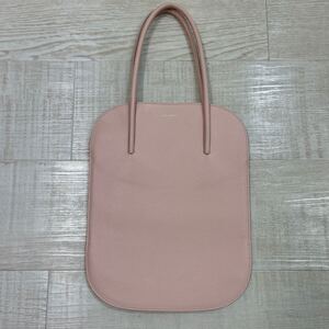 名作 NINA RICCI ニナリッチ Irrisor イリゾール 牛革 レザー トート バッグ サーモンピンク 系 tote bag ニナ リッチ 大人 可愛い