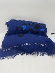 MARC BY MARC JACOBS マークバイマークジェイコブス　大判　スカーフ　ストール　ネイビー