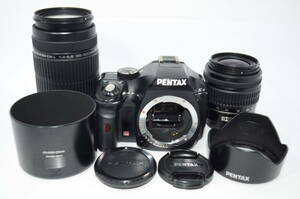 【外観特上級】PENTAX K-x / 55-300mm ＋ 18-55mm ペンタックス　#s5362