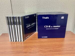 未開封 太陽誘電 CD-R for master CDR-74MY 650MB/74min 16倍速マスターディスク用　6枚セット　That’s TAIYO YUDEN