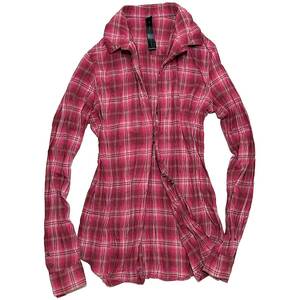 定価3.9万 wjk wrinkle check hook shirt M 皺加工チェックホックシャツ ジュンハシモト akm 1piu