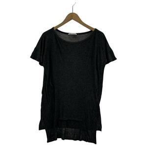 ゆうパケットOK Alexander Wang アレキサンダーワン ロング丈　 半袖Ｔシャツ sizeXS/チャコールグレー