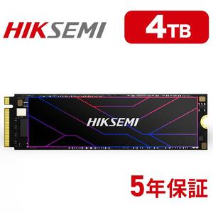 HIKSEMI FUTURE-4096G NVMe SSD PCIe Gen4×4 R:7,450MB/s W:6,500MB/s PS5確認済 M.2 Type 2280 3D TLC メーカー5年保証 新品