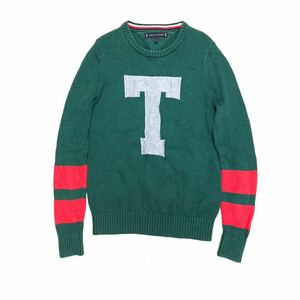 【送料360円】TOMMY HILFIGER トミーヒルフィガー コットンウールセーター キッズ 子供用 クルーネック N-213