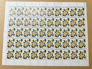 【韓国切手シート!】韓国シート記念切手50面 1974年 果物シリーズ ナシ 未使用美麗