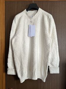 M新品68%off メゾンマルジェラ デストロイ ロング ニット セーター オーバーサイズ 21AW size M Maison Margiela 4 レディース アイボリー