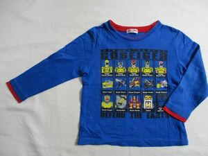 BA762【BANDAI】バンダイ　ゴセイジャー　長袖　Ｔシャツ　男児　青　110