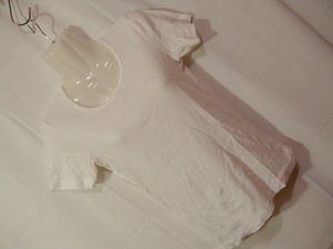 ssyy1408 無印良品 良品計画 レディース 半袖 Tシャツ カットソー ホワイト ■ シンプル ■ 無地 丸首 インナー Mサイズ