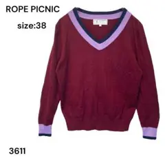 ROPE PICNIC　ロペピクニック　ニット　長袖　トップス　38 おしゃれ