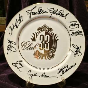 【激レア】ディズニークラブ33　club33限定イベント・プレート