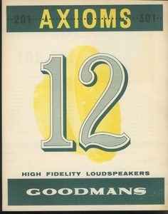 Goodmans AXIOM201/AXIOM301の英語カタログ グッドマンズ 管6983