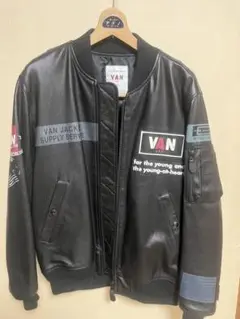 【美品】VAN JACKET スタジャン　オールレザー　Lサイズ