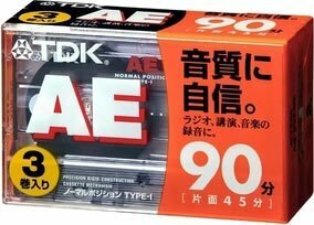 TDK オーディオカセットテープ AE 90分3巻パック AE-90X3G