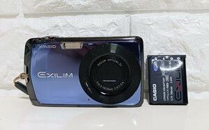 CASIO EXILIM EX-Z330 コンパクトデジタルカメラ 小型デジカメ カシオ エクシリム ブルー　ジャンク