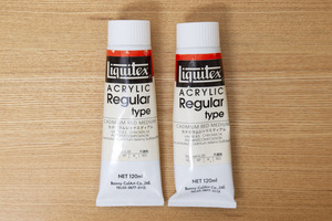 Liquitex リキテックス レギュラー 120ml カドミウムレッドミディアム 2本（未使用品に近い・少し使用）