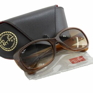 ■ 1円 ～ 正規 中古 美品 参定2.4万■ Ray-Ban レイバン ■ RB4101 ジャッキー オー サングラス ■ JACKIE OHH 717/51 ブラウン 茶 眼鏡