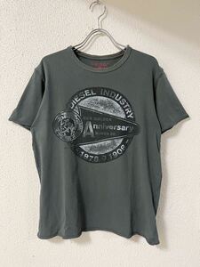 DIESEL ディーゼル モヒカンロゴ OUR GOLDEN Anniversary ダメージ加工 Tシャツ 