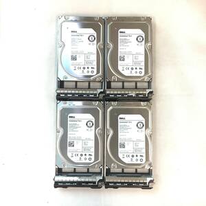 S6061366 DELL 3TB SAS 7.2K 3.5インチ HDD 4点【中古動作品】