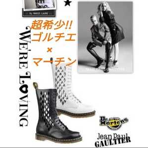 激レア!超希少!幻の品!ジャンポール・ゴルチエ×ドクターマーチン　限定　コラボ　レースアップ　ブーツ　Jean Paul Gaultier　Dr.Martens