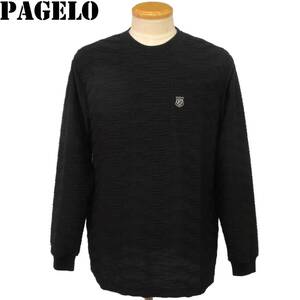 ★PAGELO★SALE 長袖カットソー【黒L】秋冬モデル 45150407 パジェロ