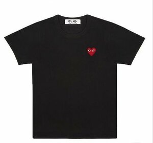 Lサイズ　COMMEdesGARCONS PLAY Tシャツ 赤ロゴ　コムデギャルソン　メンズ